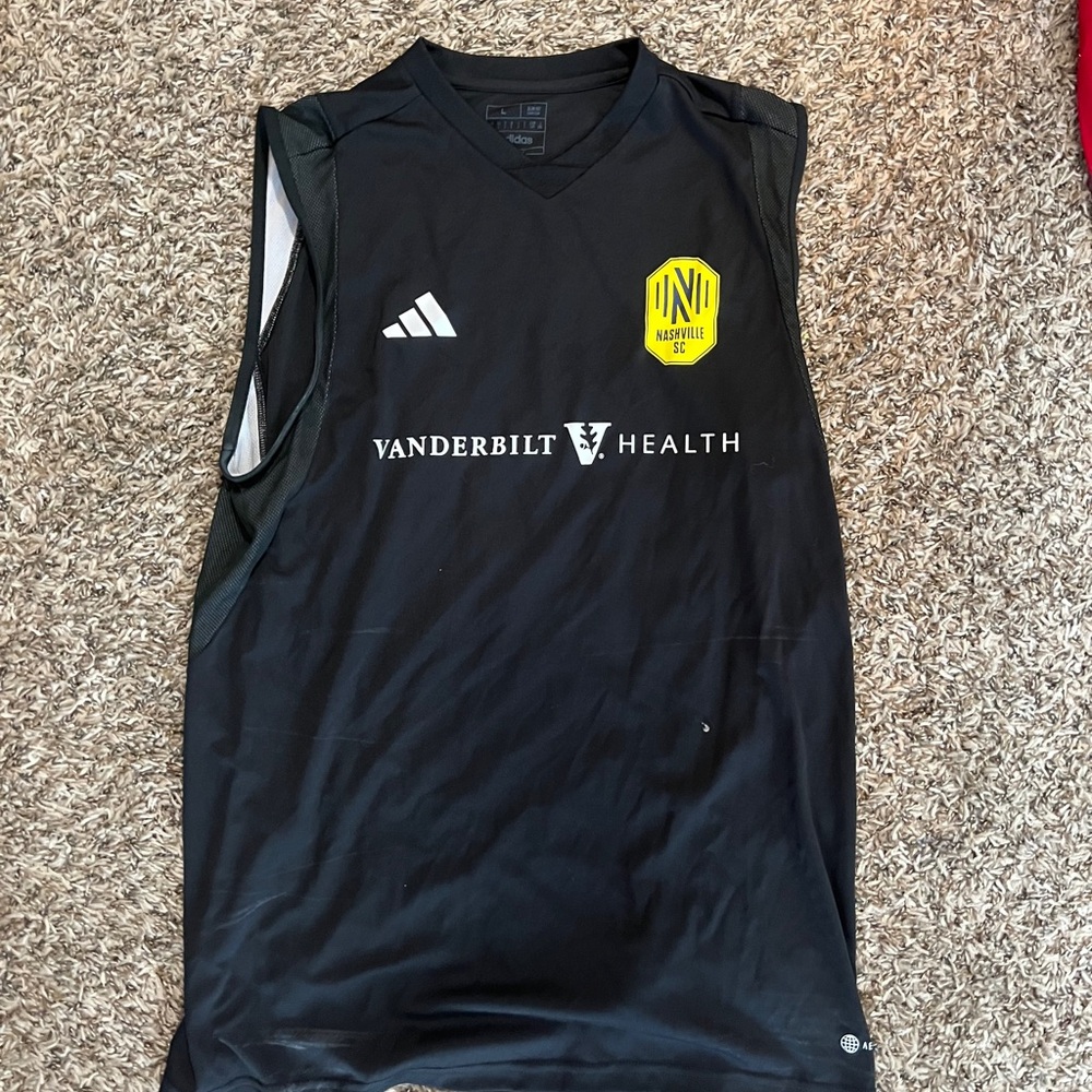 Men’s Adidas Soccer Jersey, size large, worn once
